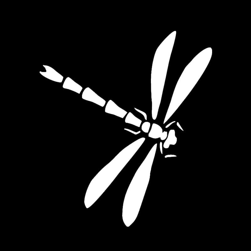 New Hot Exquisite Insect Dragonfly Art Silhouette Car Stickers for Wall SUV Window Bumper Motorcycles Car Styling Vinyl Decal 7 Colors