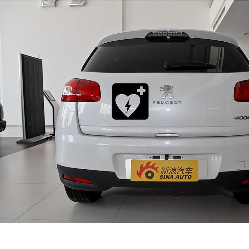 Hot Medical Equipment Emergency and First Aid Defibrillator Car Sticker for Motorhome Wall Laptop Car Styling Vinyl Decal 7 Colors