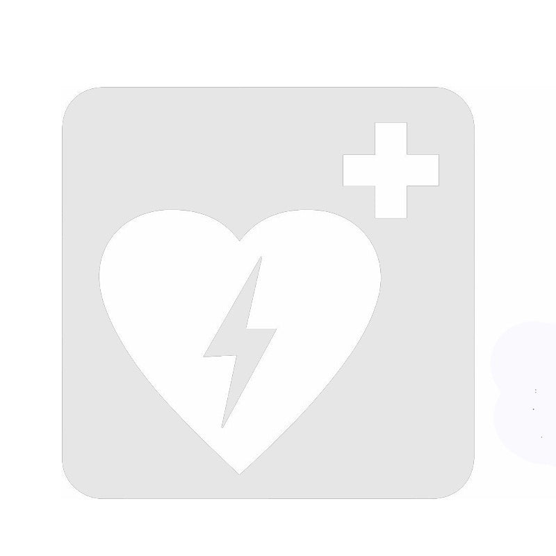 Hot Medical Equipment Emergency and First Aid Defibrillator Car Sticker for Motorhome Wall Laptop Car Styling Vinyl Decal 7 Colors