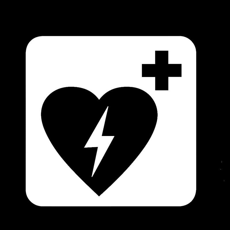 Hot Medical Equipment Emergency and First Aid Defibrillator Car Sticker for Motorhome Wall Laptop Car Styling Vinyl Decal 7 Colors