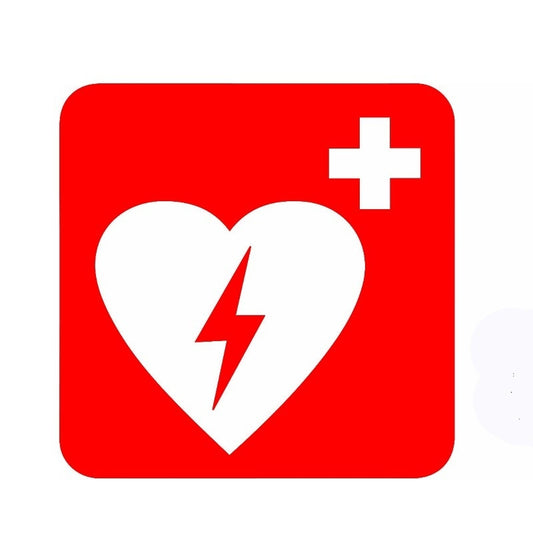 Hot Medical Equipment Emergency and First Aid Defibrillator Car Sticker for Motorhome Wall Laptop Car Styling Vinyl Decal 7 Colors