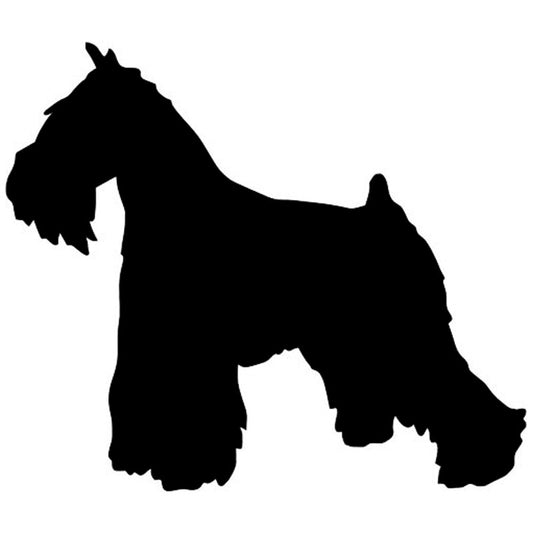Hot 11.2*9.5CM Miniature Schnauzer Animal Personality Car Sticker Stylish Car Covers Scratches Decorative Stickers