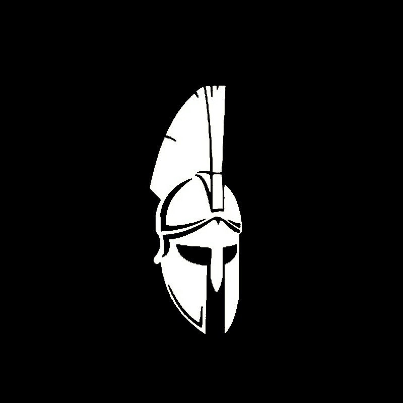 New Brand Steel Roman Warrior Image Spartan Helmets Mirrored MolonLabe Car Sticker Truck Bumper Door Laptop Art Wall Courage Vinyl Decal