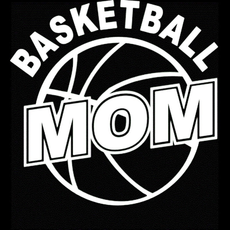 New Hot 12.7CM*12.7CM Basketball Mom Vinyl Decal Sticker Car Styling Funny Car Sticker Decals and Accessories Black Sliver red white