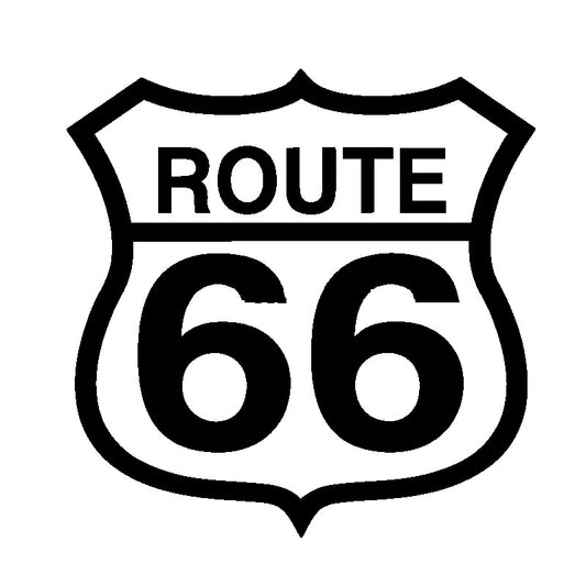 New Fashion Route 66 Line Smooth The Way Car Stickers for Truck Window SUV Bumper Auto Door Laptop Kayak Cut Vinyl Decal Good Life of Peace