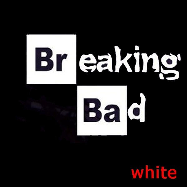 1PCS 12.3*20CM Classic American TV Series Breaking Bad Walt White Vinyl Sticker Car Window Decal