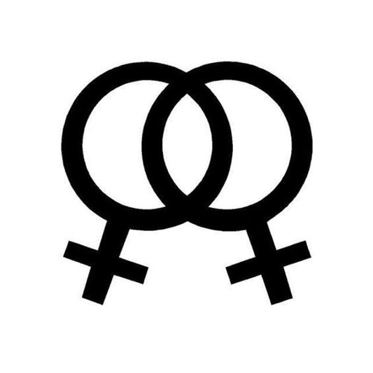 Fashion 13.9*13.3CM Interesting Lesbian Flag Car Stickers Stylish Motorcycle Vinyl Decals