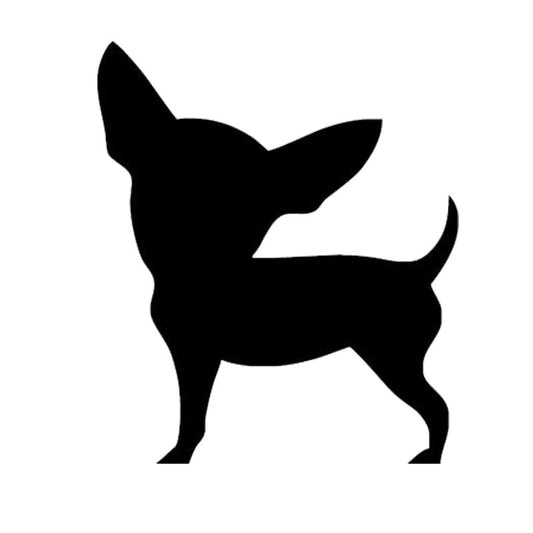 High-quality 10.8*12.7CM Chihuahua Dog Car Stickers Creative Cute Decals Car Styling Decoration Accessories