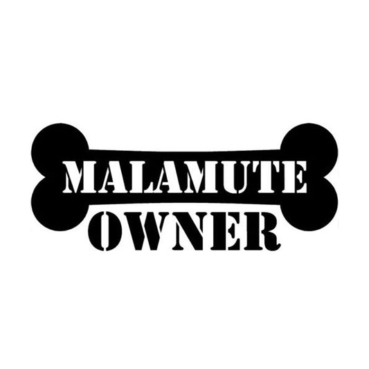 New Hot 15cm*6.4cm Creative Car Styling Bone Dog Malamute Owner Cute Car Stickers