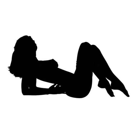 New Brand Sexy Beautiful Girl Lying Naked Body Beautiful Car Sticker for Car Window Truck Door Laptop Kayak Canoe Vinyl Decal