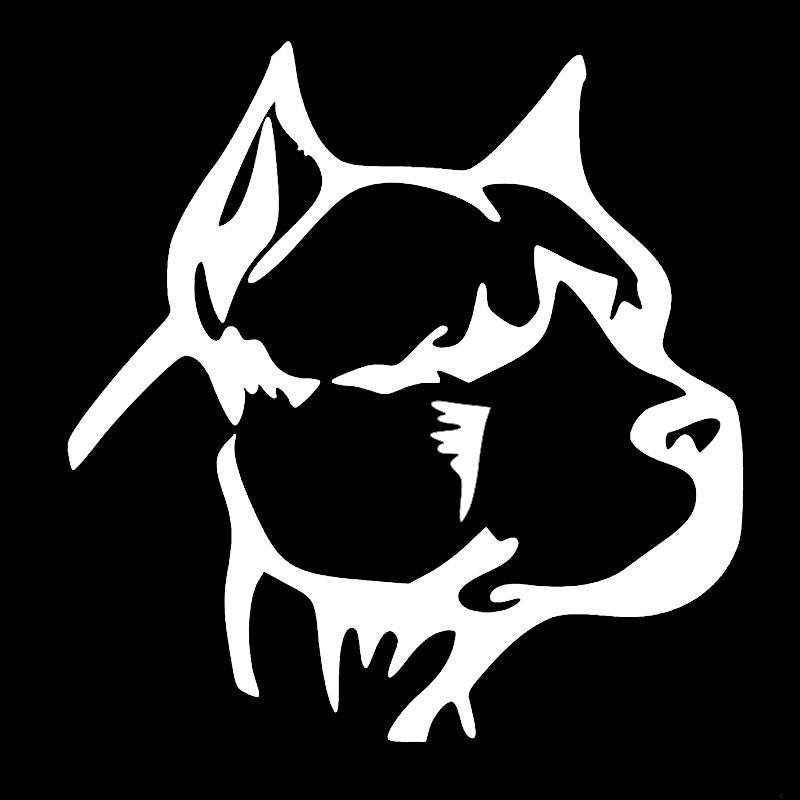 2018 NEW Boxer Dog Bulldog Cute Pet Cartoon Art Graphics Car Sticker for Truck SUV Window Bumper Door Kayak Vinyl Decal Pitbull