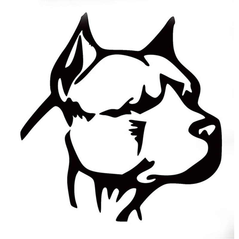 2018 NEW Boxer Dog Bulldog Cute Pet Cartoon Art Graphics Car Sticker for Truck SUV Window Bumper Door Kayak Vinyl Decal Pitbull