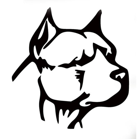 2018 NEW Boxer Dog Bulldog Cute Pet Cartoon Art Graphics Car Sticker for Truck SUV Window Bumper Door Kayak Vinyl Decal Pitbull