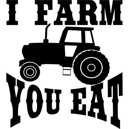 New Fashion 15.2CM*16.8CM Farm Tractor Farming Agriculture Funny Car Styling Accessories Car Stickers And Decals