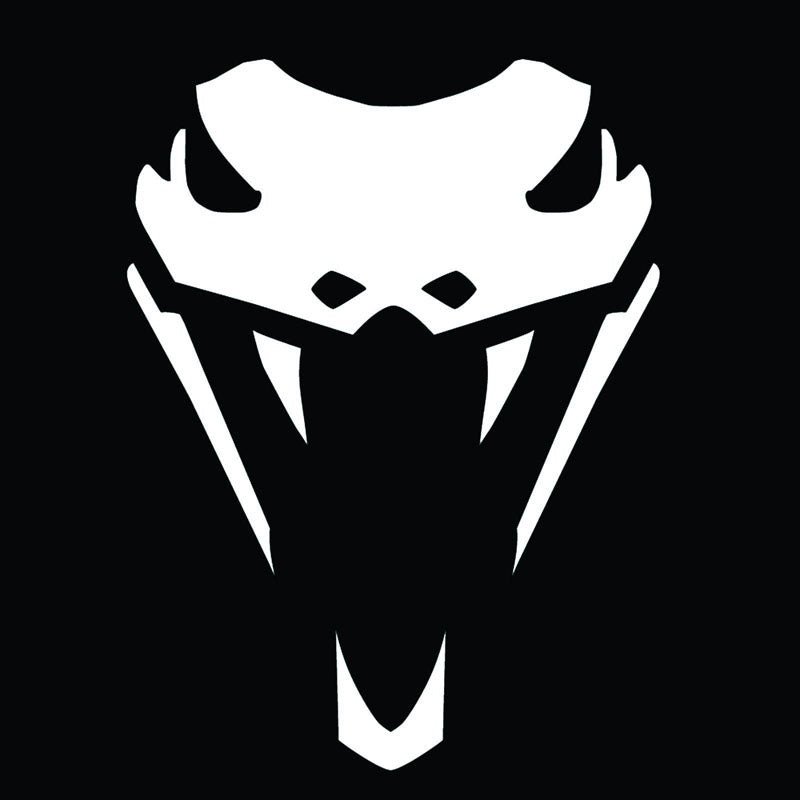 New Brand 10*13.4CM Viper Snake Head  Car Window Decal Vinyl  Car Stickers Black/Silver/red/white