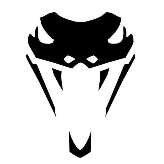 New Brand 10*13.4CM Viper Snake Head  Car Window Decal Vinyl  Car Stickers Black/Silver/red/white