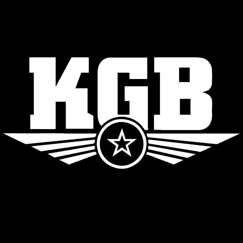 New Brand Ruthless Solemn Military Flag KGB Soviet Spy Russian Car Sticker for Bumper Door Laptop Kayak Home Car Decor Vinyl Decal