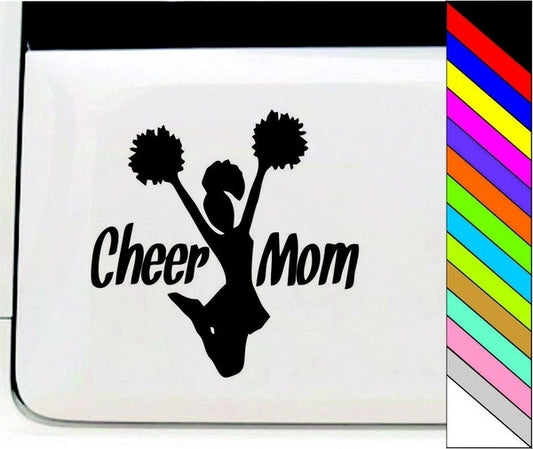2018 NEW Cheer Mom Dance Vinyl Car Decal, Laptop Decal, Car Window Sticker Car Door Window Bumper Decor
