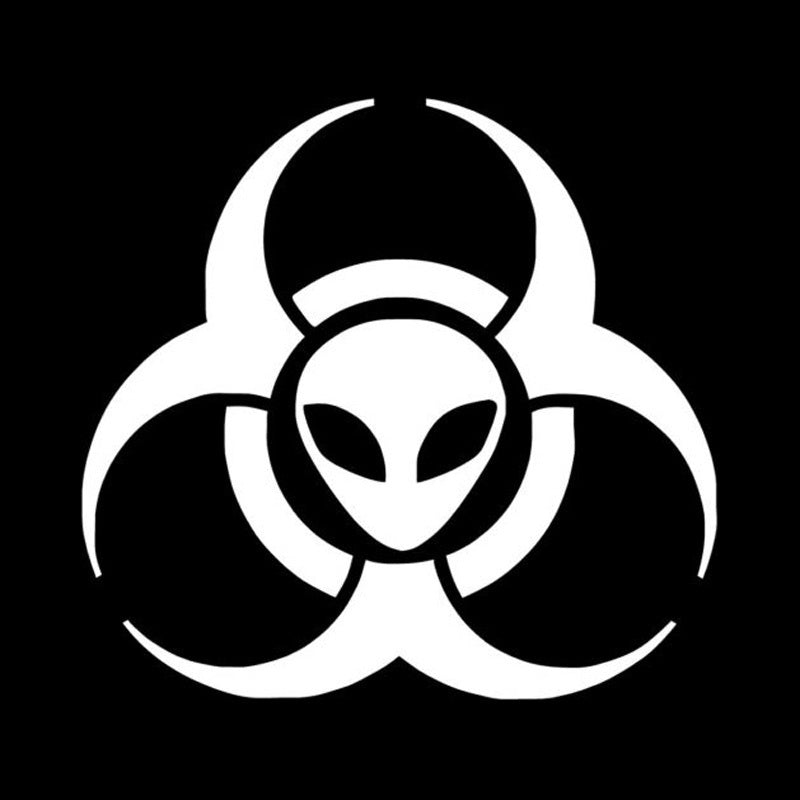 New Hot 10.2*9.6CM ALIEN Biohazard Car Stickers Motorcycle Decals Car Accessories