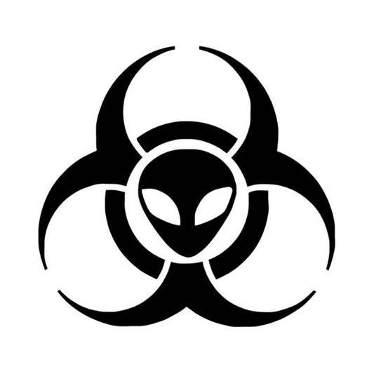 New Hot 10.2*9.6CM ALIEN Biohazard Car Stickers Motorcycle Decals Car Accessories