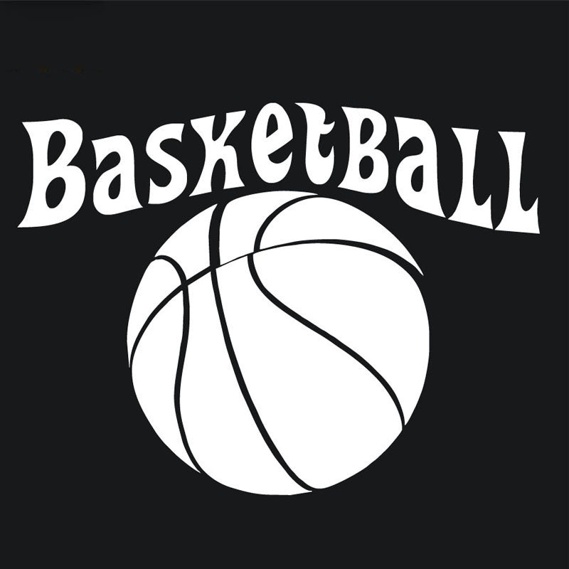 New Hot 1pcs PVC Vinyl Art Basket Ball Sports Styling Vinyl Car Stickers Auto Truck Door Window Funny Waterproof Decal Sticker