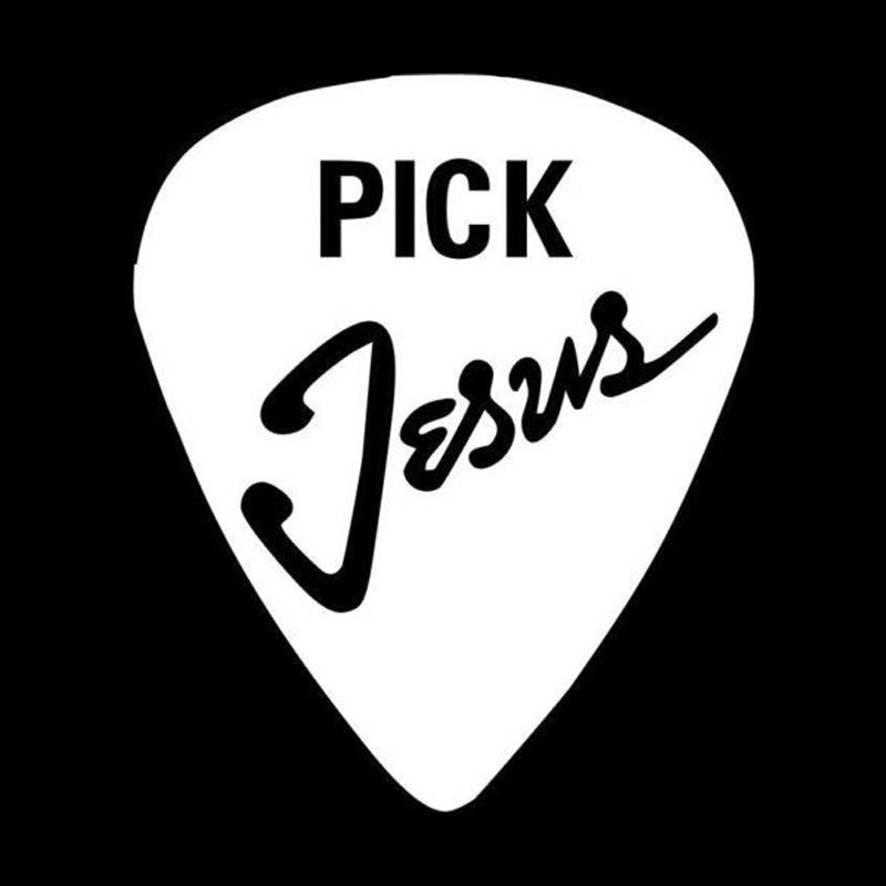 New Hot 12.5cm*15cm Car Styling Christian Jesus Personality  Pick Jesus Window Stickers