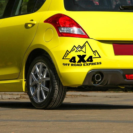 New Brand 1PCS 24*40CM 4x4 OFF ROAD EXPRESS Style Car Sticker Car Tail Window Decor Stickers and Decals