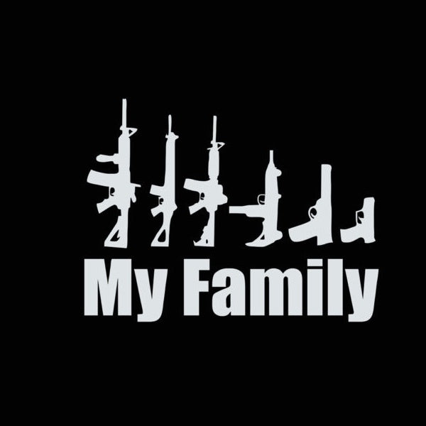 High-quality 1PCS 15.3*11.5CM Car Sticker My Family PVC Vinyl Waterproof Decal Art Truck Motorcycle Decoration Decal