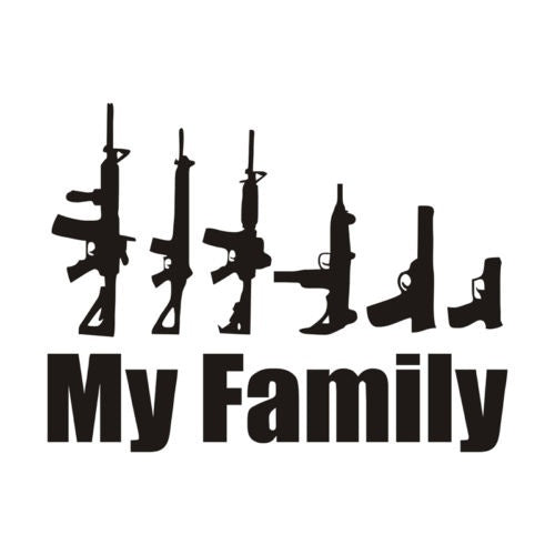 High-quality 1PCS 15.3*11.5CM Car Sticker My Family PVC Vinyl Waterproof Decal Art Truck Motorcycle Decoration Decal