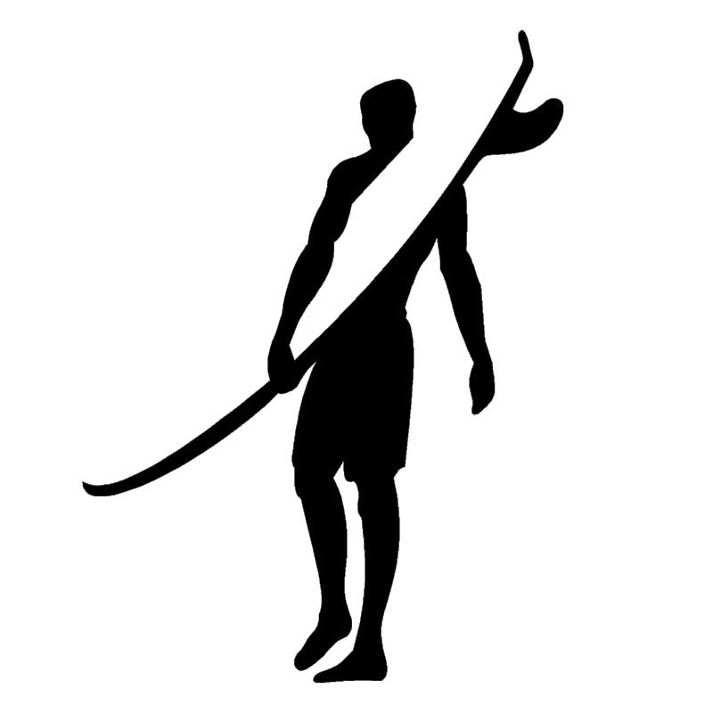 New Hot 1PCS 15.3*20CM Brave Adventurers Strong Surf Car Sticker Window Bumper SUV Men Car-styling Vinyl Decal