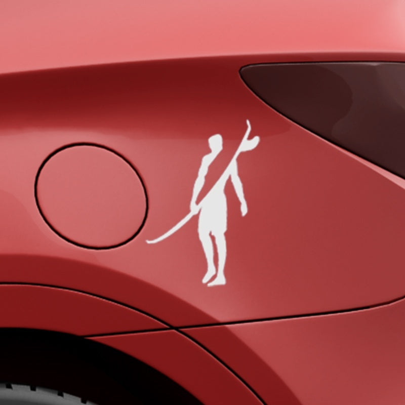 New Hot 1PCS 15.3*20CM Brave Adventurers Strong Surf Car Sticker Window Bumper SUV Men Car-styling Vinyl Decal