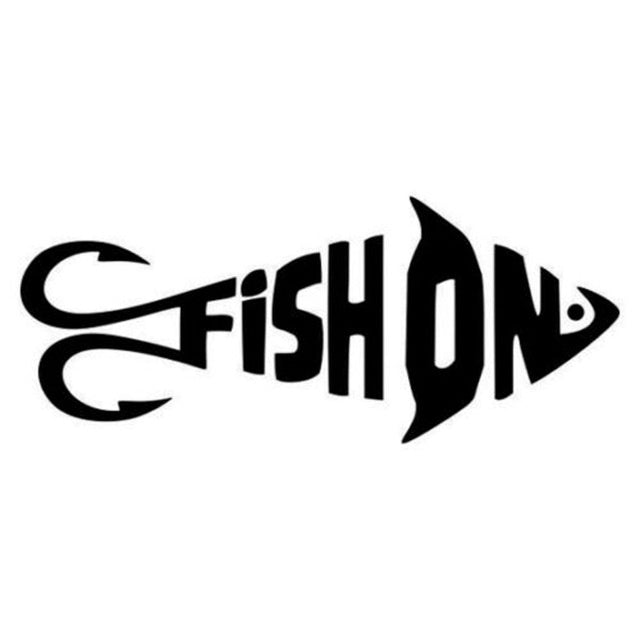2018 NEW 1PCS 8.27*20CM Fish On Fihsing Fish Hook Car Styling Decor Car Sticker Vinyl Decal for Car Truck Window