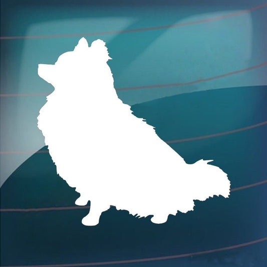 New Hot 1PCS 19.8*20CM Pomeranian Dog Cute Animal Car Sticker  Window Bumper Decorative Decals