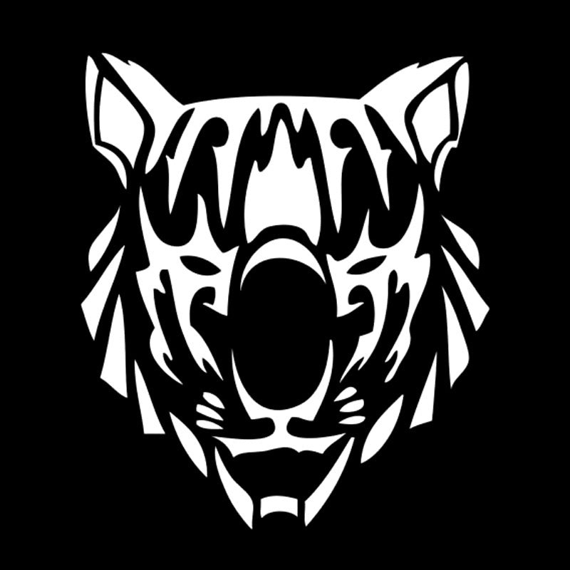New Fashion 1PCS 11cm*12.8cm Tiger Head Personality Vinyl Car Sticker Car-Styling Decal