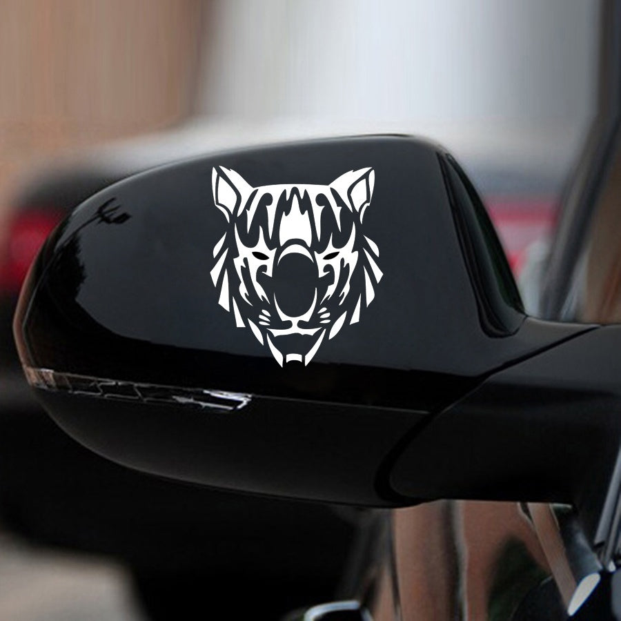 New Fashion 1PCS 11cm*12.8cm Tiger Head Personality Vinyl Car Sticker Car-Styling Decal