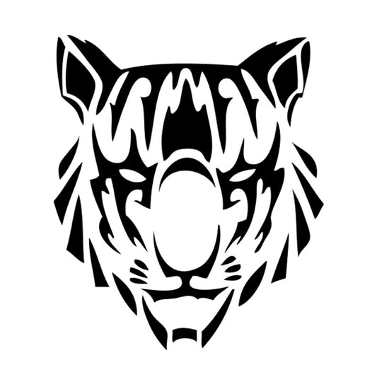 New Fashion 1PCS 11cm*12.8cm Tiger Head Personality Vinyl Car Sticker Car-Styling Decal