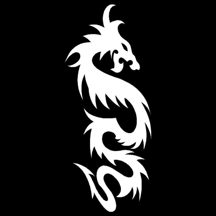 Fashion 1PCS 8*19.5CM Dragon Car Sticker Motorcycle Waterproof Decorative Decals Stickers Funny Car Styling