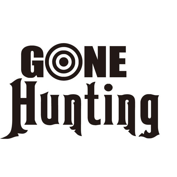 Fashion 1PCS 15.3*9.2CM Gone Hunting Decal Funny Personality Car Sticker For Truck Waterproof Vinyl Decal Sticker