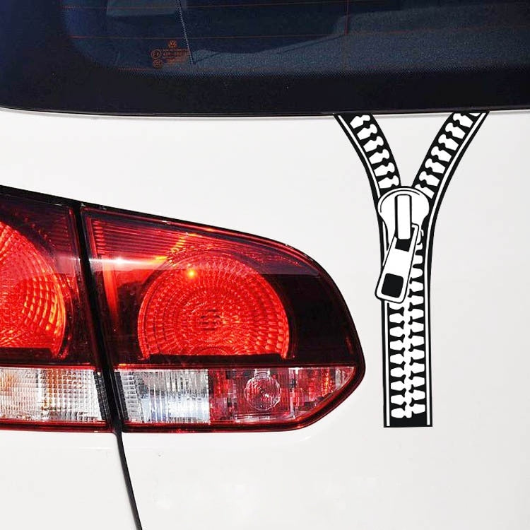 2018 NEW 1PC 19*9cm Funny Creative Zipper Decals Car Sticker Wall Vinyl Window Body Decal Sticker Personality Car Styling