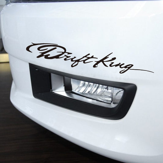 1PCS 28.2*5CM Drift King Cool Words Good Driving Skills Car Styling Motorcycle Car Stickers And Decals Exterior Accessories