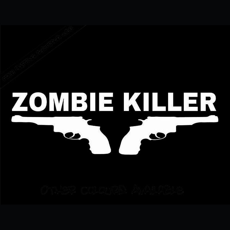 Hot 1PCS 20CM*6.2CM Zombie Killer Sticker Decal JDM Drift Hoon Car Ute Car Stickers Car Styling Accessories Black