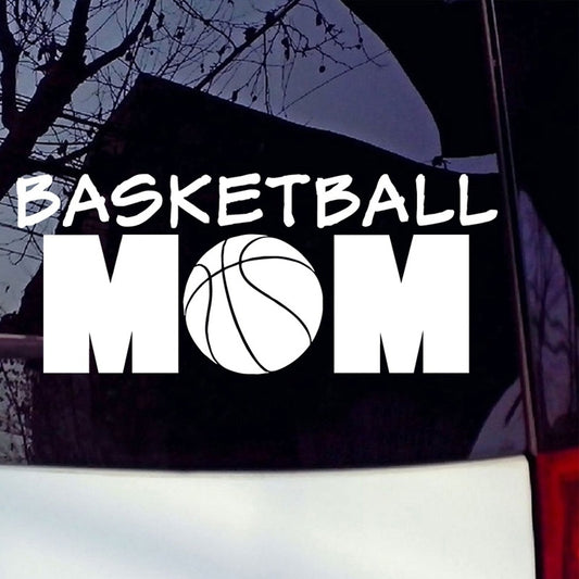 Hot 1PCS 20*8CM I Am Basketball Mom Vinyl Funny Car Sticker Sport Art Decals Removable Car Styling Decoration Window Decals