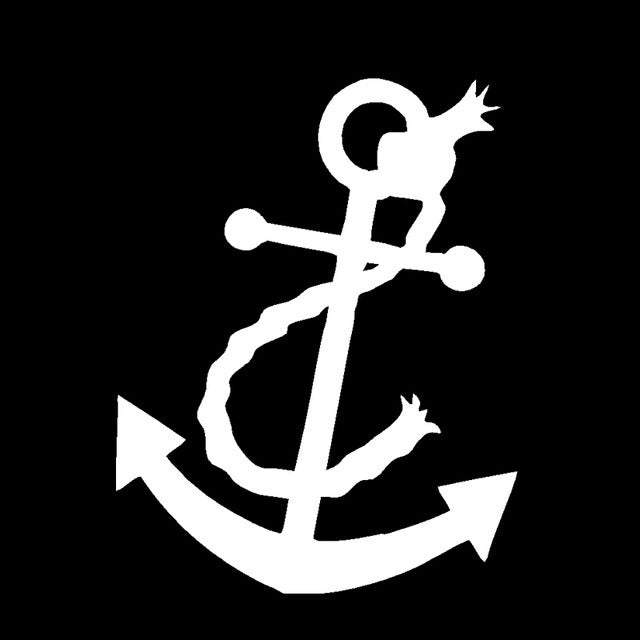 2018 NEW 1PCS 15*12cm Sailing Nautical Boat Anchor Supplies Car Stickers for SUV Motorcycles Car Decor Waterproof Vinyl Decal