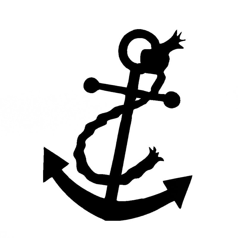 2018 NEW 1PCS 15*12cm Sailing Nautical Boat Anchor Supplies Car Stickers for SUV Motorcycles Car Decor Waterproof Vinyl Decal