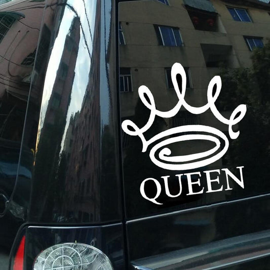 New Hot 1PCS 13.5cm*15cm Car Styling Queen Crown Vinyl Car Stickers Decal