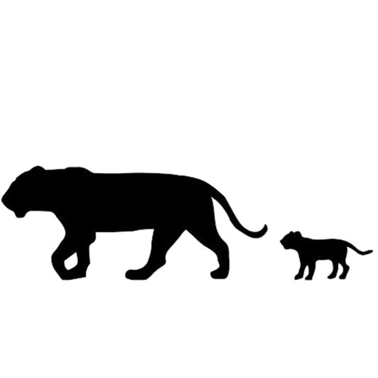 Fashion 1pcs 6*20cm Wildlife Animal Lion Vinyl PVC Waterproof Removable Car Sticker Decal Car Decorative Window Bumper Sticker