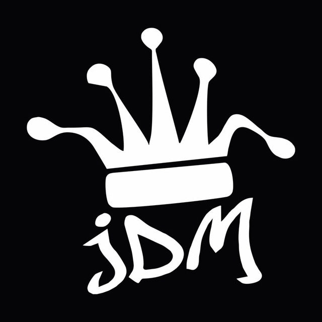 New Fashion 1PCS 15.2CM*15.2CM JDM Crown King Drifting Stance Car Window Bumper Vinyl Decal Sticker Car Stylings Decoration