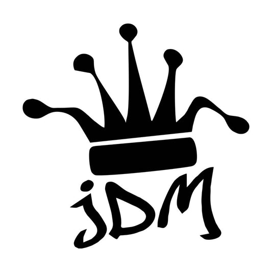 New Fashion 1PCS 15.2CM*15.2CM JDM Crown King Drifting Stance Car Window Bumper Vinyl Decal Sticker Car Stylings Decoration