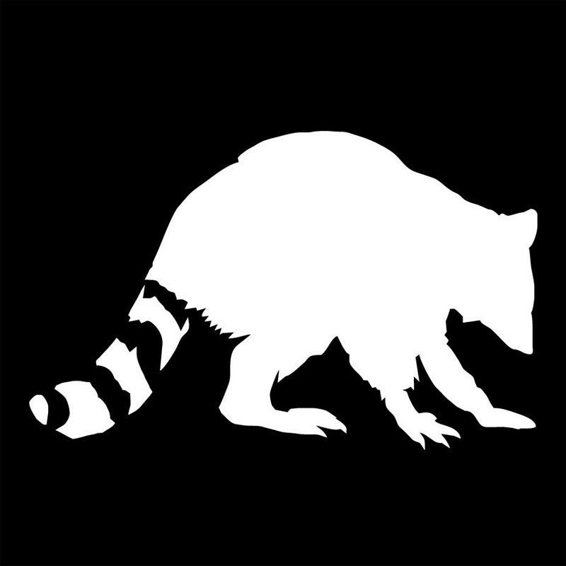 High-quality 1PCS 12.5*20CM Raccoon Bear Vinyl Car Sticker Decal Funny Cute Animal Body Decoration Accessories