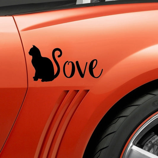 1PCS 20CM*9.67CM Cat Decal Love Cats Sticker Cat Car Decal Vinyl Decal